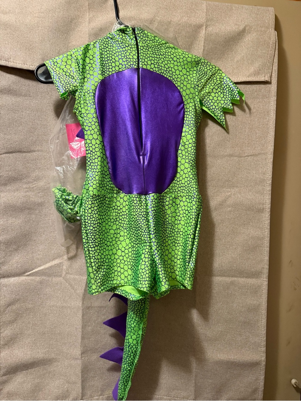 Wish Green and Purple Dragon Romper Costume for Kids